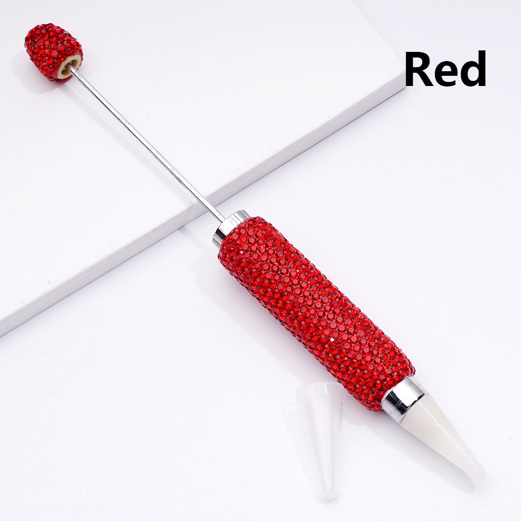 Beadable Shiny Rhinestones Clay Wax Tool Pen for Rhinestone Picker Dotting Solid Color, The Wax Head is available to replace, Pls Read the Description