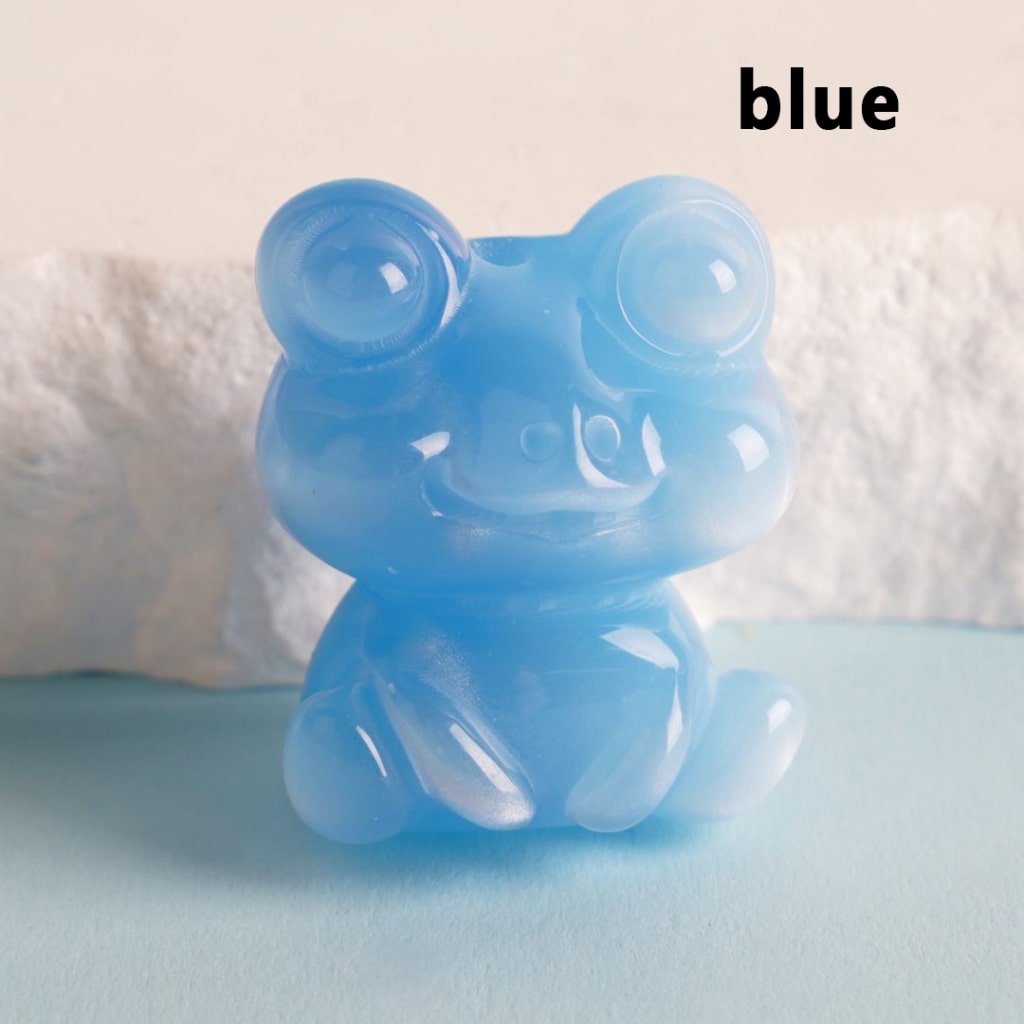 Glossy Colorful Cute Frog Acrylic Beads, Around 24*30MM