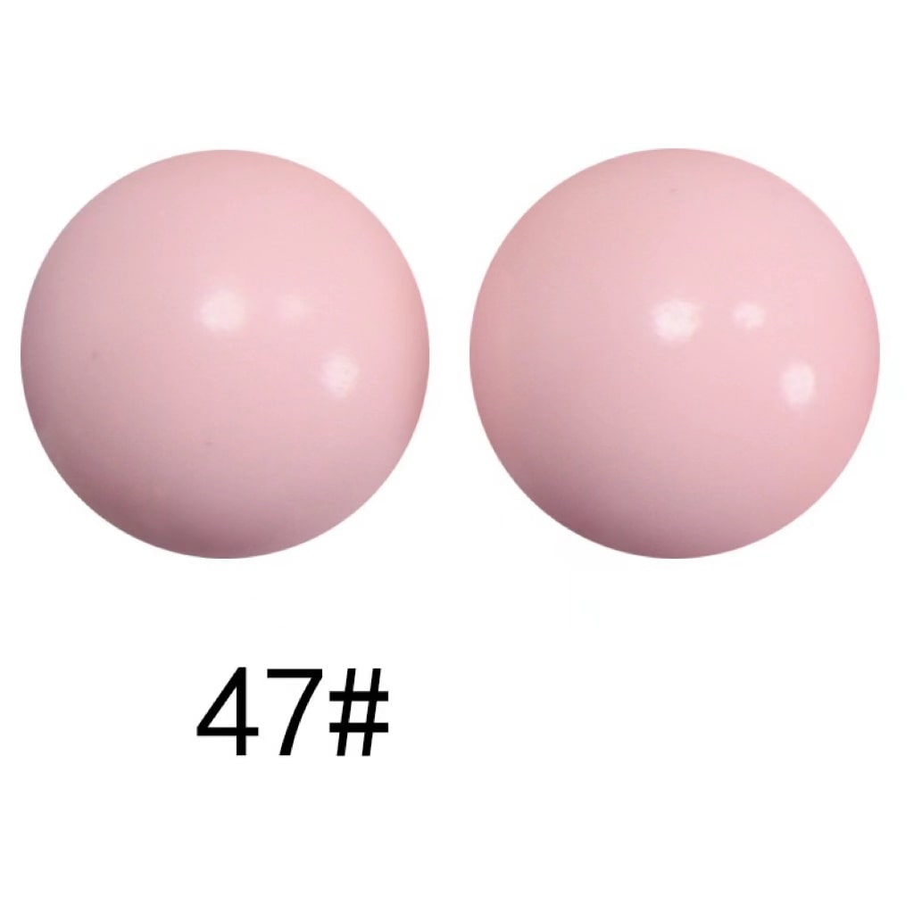 非常に光沢のあるオパールシリコンビーズ、ソリッドカラー、15mm