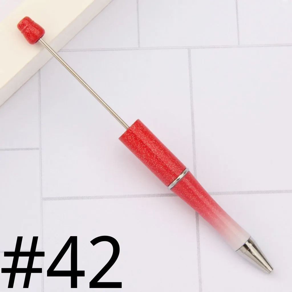 Plastic Beadable Pens | Beaded Pens in Solid, Ombre Gradient and Neon Colors, READ THE DESCRIPTION