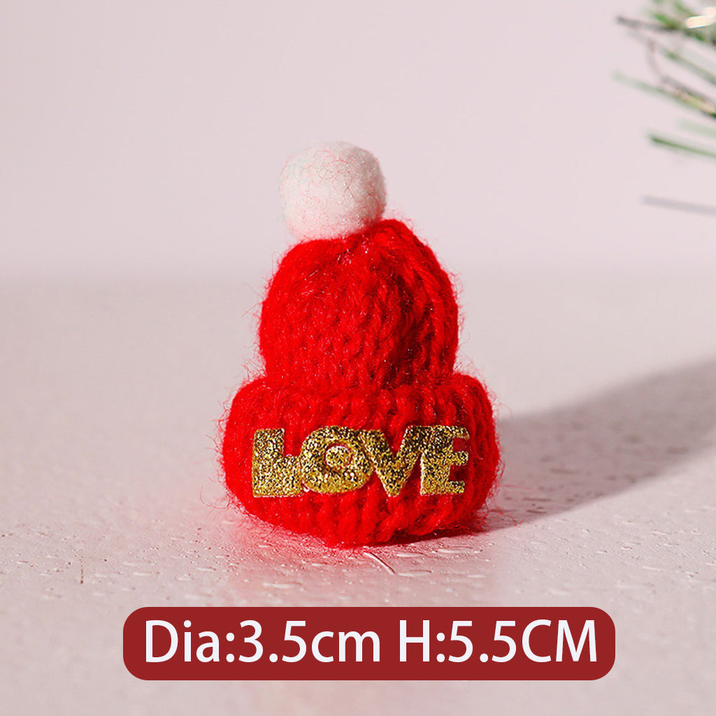 Christmas Series Knitted Woolen Yarn Hat Scarf Jewelry Accessories