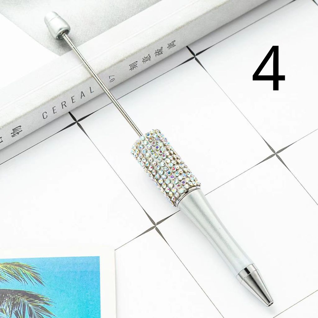 Beadable Pens in Solid Colors with Matched Color Rhinestones