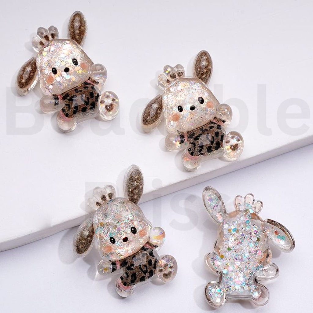 Mini Cute Sanri HK Kitten Kurom Melod Cinnamonrol Pochacc Charms for Phone Cases Jewelry Accessories, Around 28*20MM