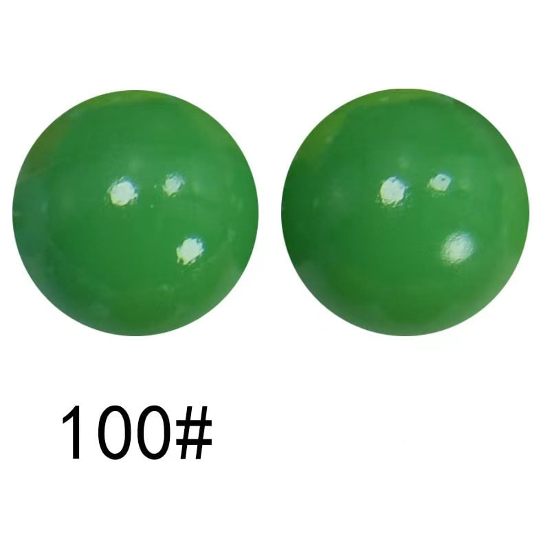 非常に光沢のあるオパールシリコンビーズ、ソリッドカラー、15mm
