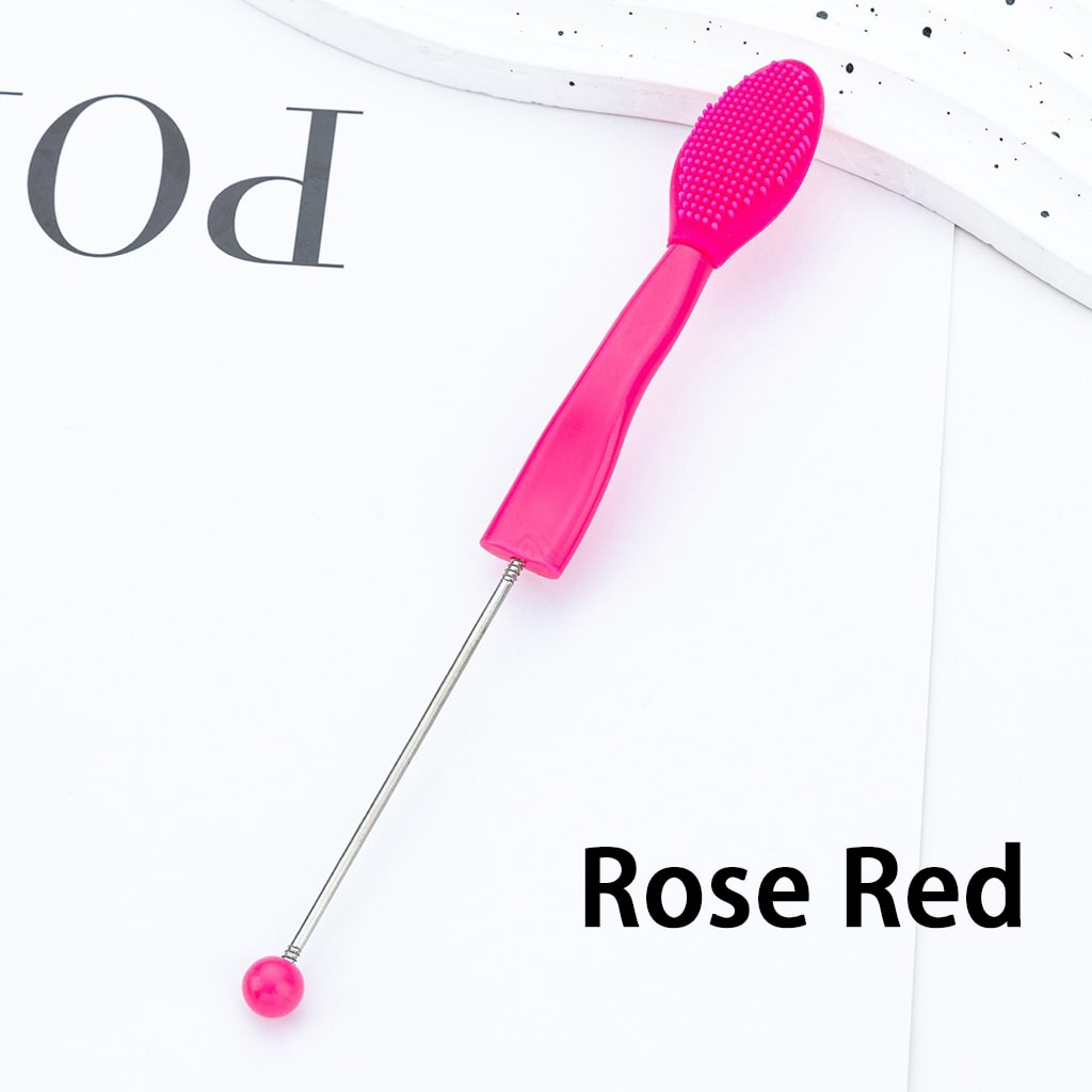DIY Beadable Multifunctional Cleaning Brush in Solid Color 156MM