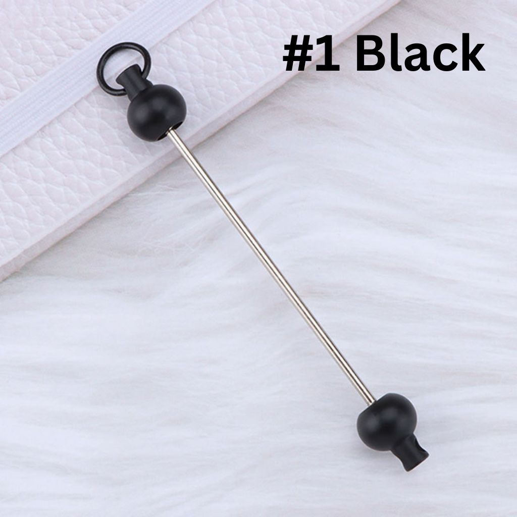 Keychain Bars, Beadable Bars for Keychains in Solid Colors, Size 95mm
