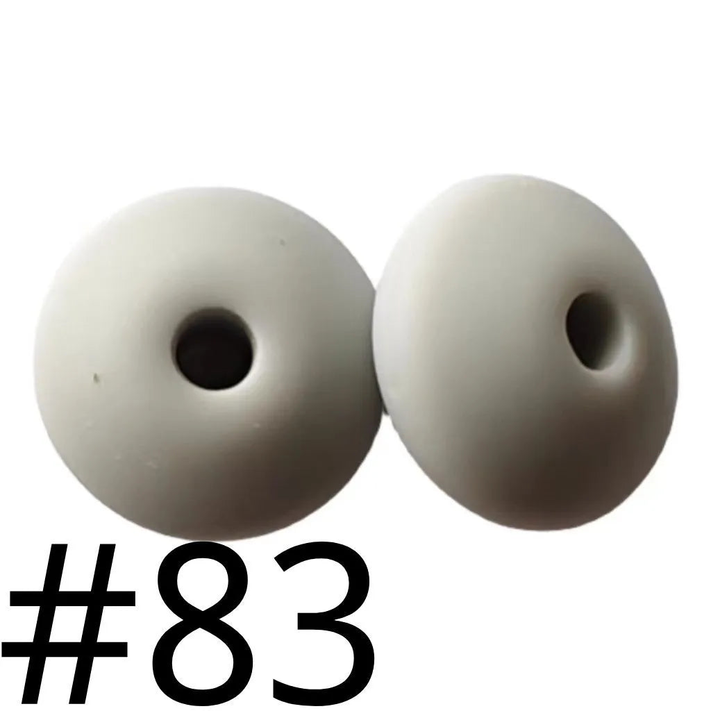 Silicone Lentil Beads Spacers 12mm