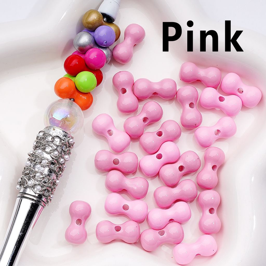 Multi-Color Mini Bone Shape Acrylic Beads, 8*16MM