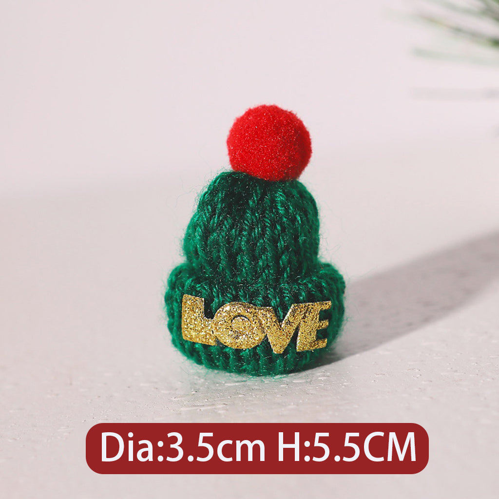 Christmas Series Knitted Woolen Yarn Hat Scarf Jewelry Accessories