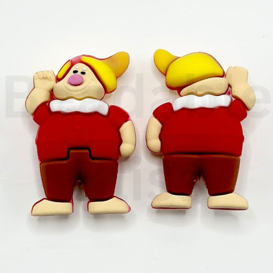 3Dのかわいい小人(雪の白雪姫)ドック シリコンフォーカルビーズ