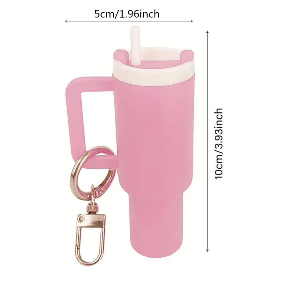 Mini Tumbler Chapstick Holder, Stanley Keychain Chapstick Holder, Size 10*5*3cm