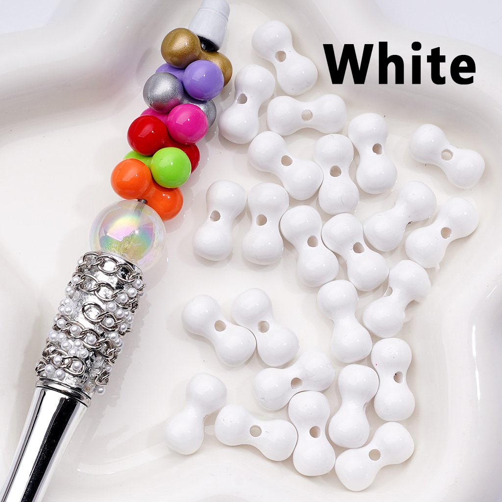 Multi-Color Mini Bone Shape Acrylic Beads, 8*16MM