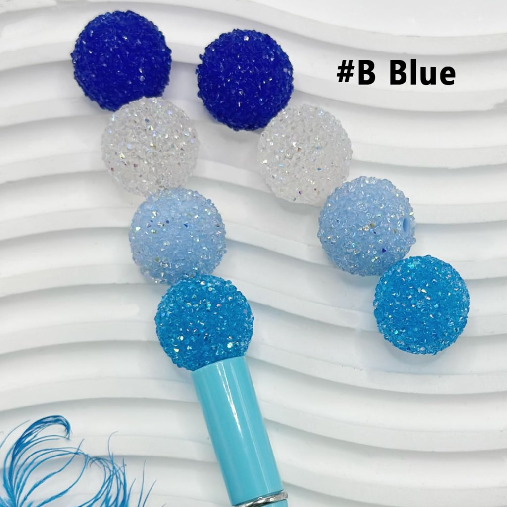 28 Single Colors and 7 Color Series Mix Round Sugar Beads, 20MM