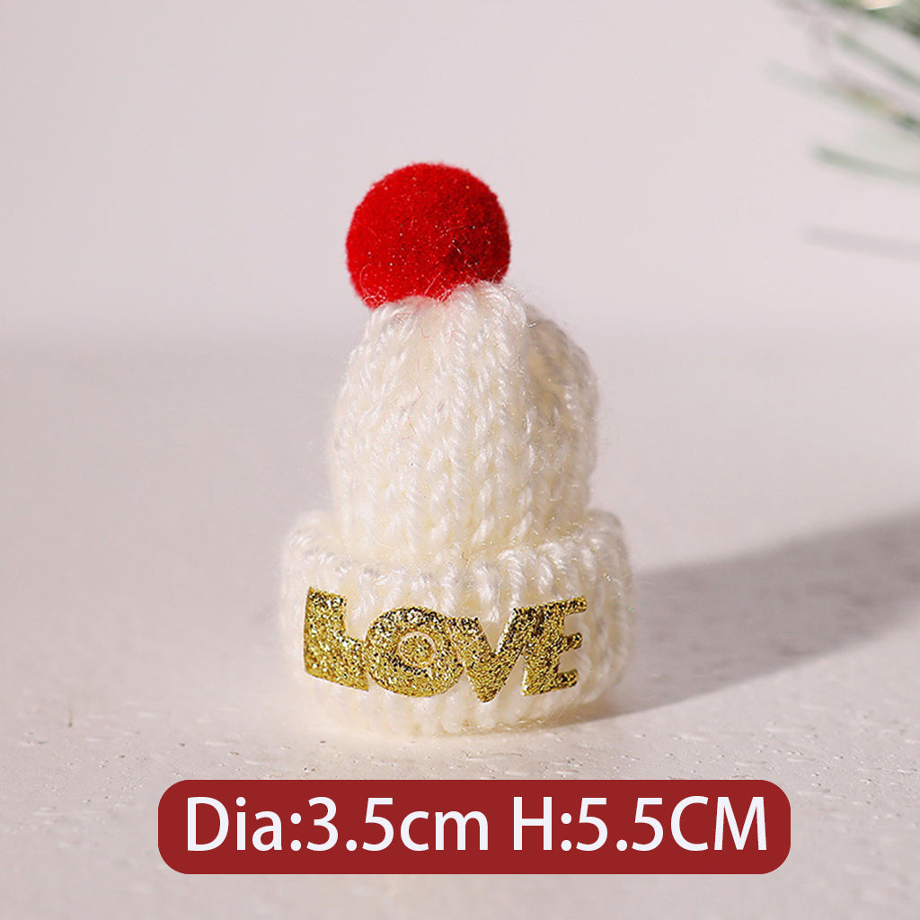 Christmas Series Knitted Woolen Yarn Hat Scarf Jewelry Accessories