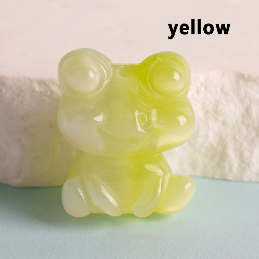 Glossy Colorful Cute Frog Acrylic Beads, Around 24*30MM