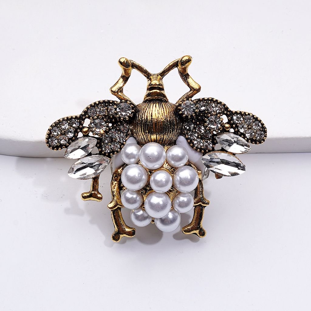 Exquisite Fancy Copper Alloy Ladybug with Shiny Rhinestones White Pearls Cute Butterflies Hearts Snowflakes Clay Beads, Around 48*40MM