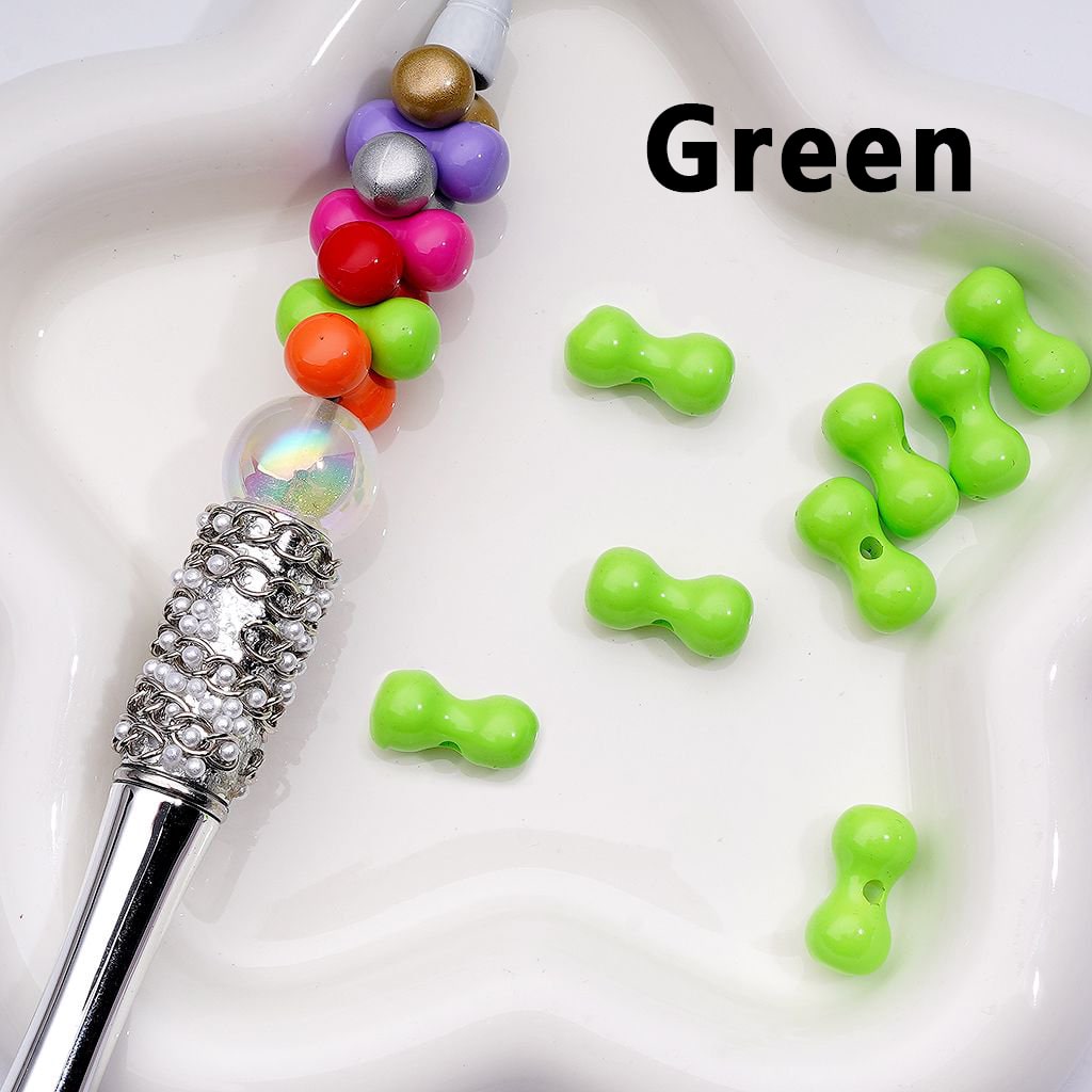 Multi-Color Mini Bone Shape Acrylic Beads, 8*16MM