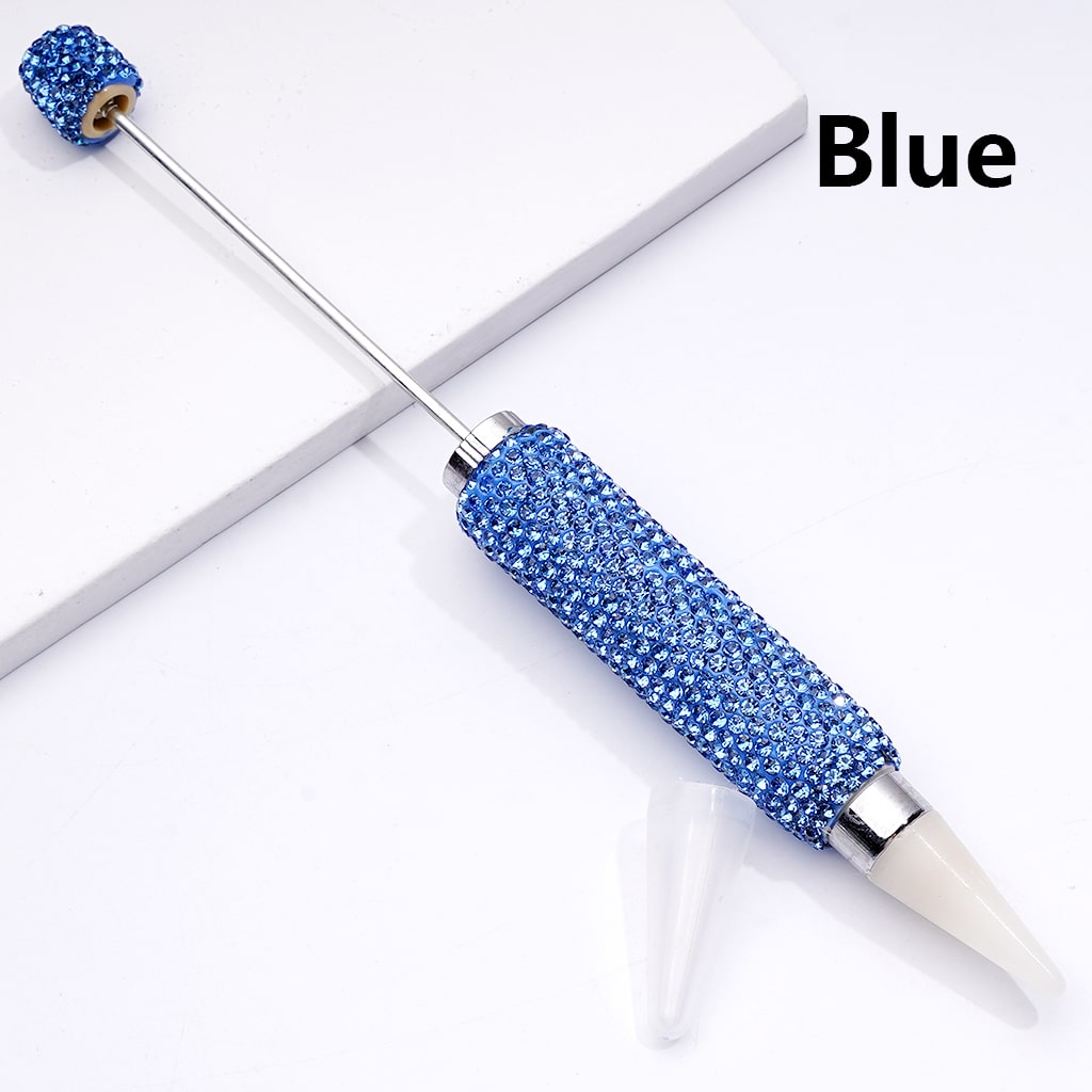 Beadable Shiny Rhinestones Clay Wax Tool Pen for Rhinestone Picker Dotting Solid Color, The Wax Head is available to replace, Pls Read the Description