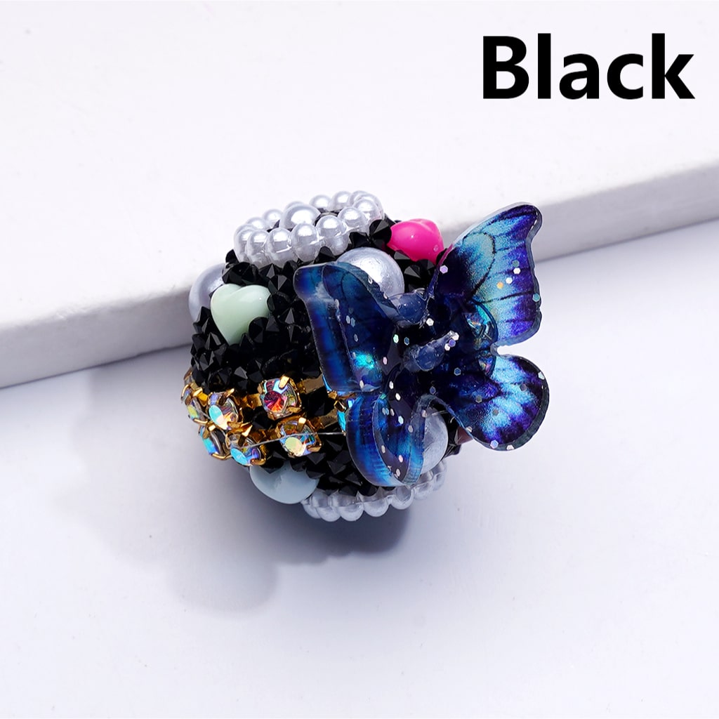 Sugar Acrylic Beads Large Butterfly AB Rhinestones Chains White Pearls Cute Hearts Multi-Color 20MM