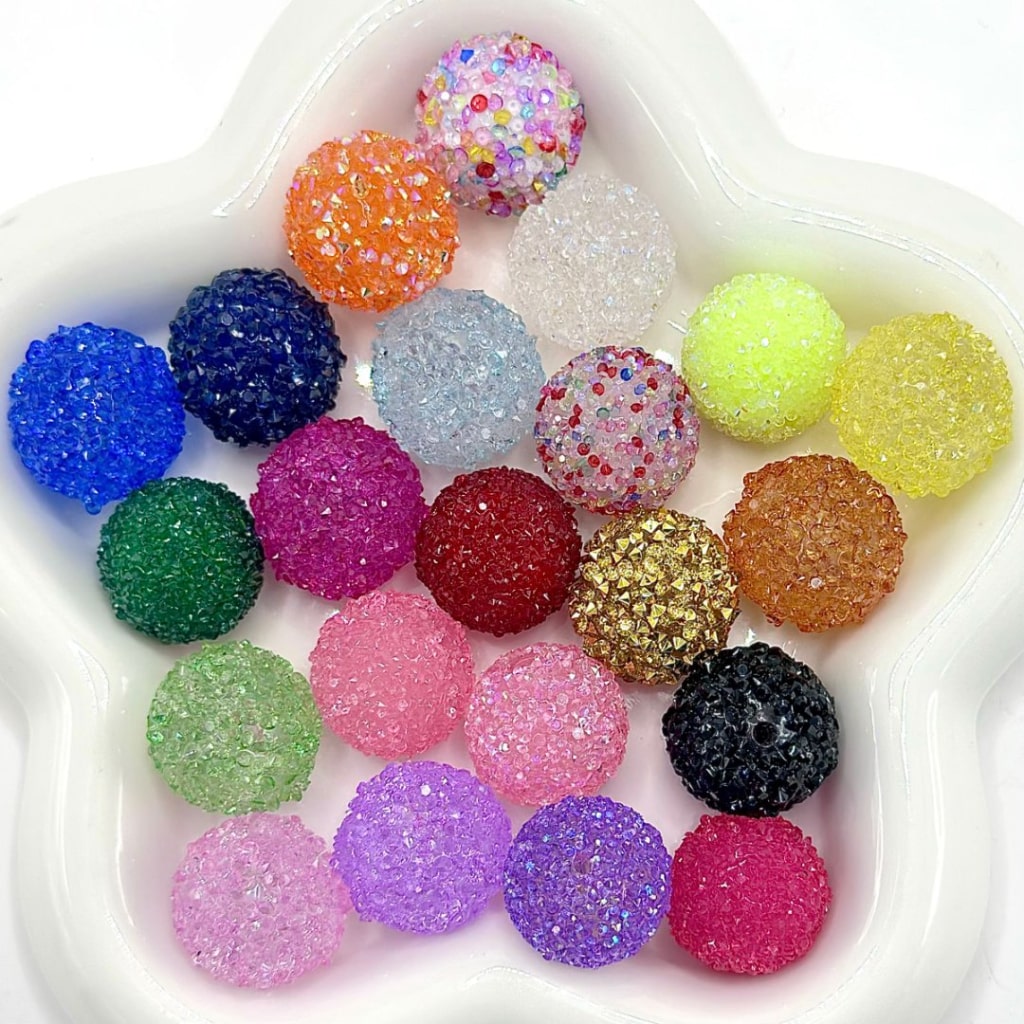 28 Single Colors and 7 Color Series Mix Round Sugar Beads, 20MM