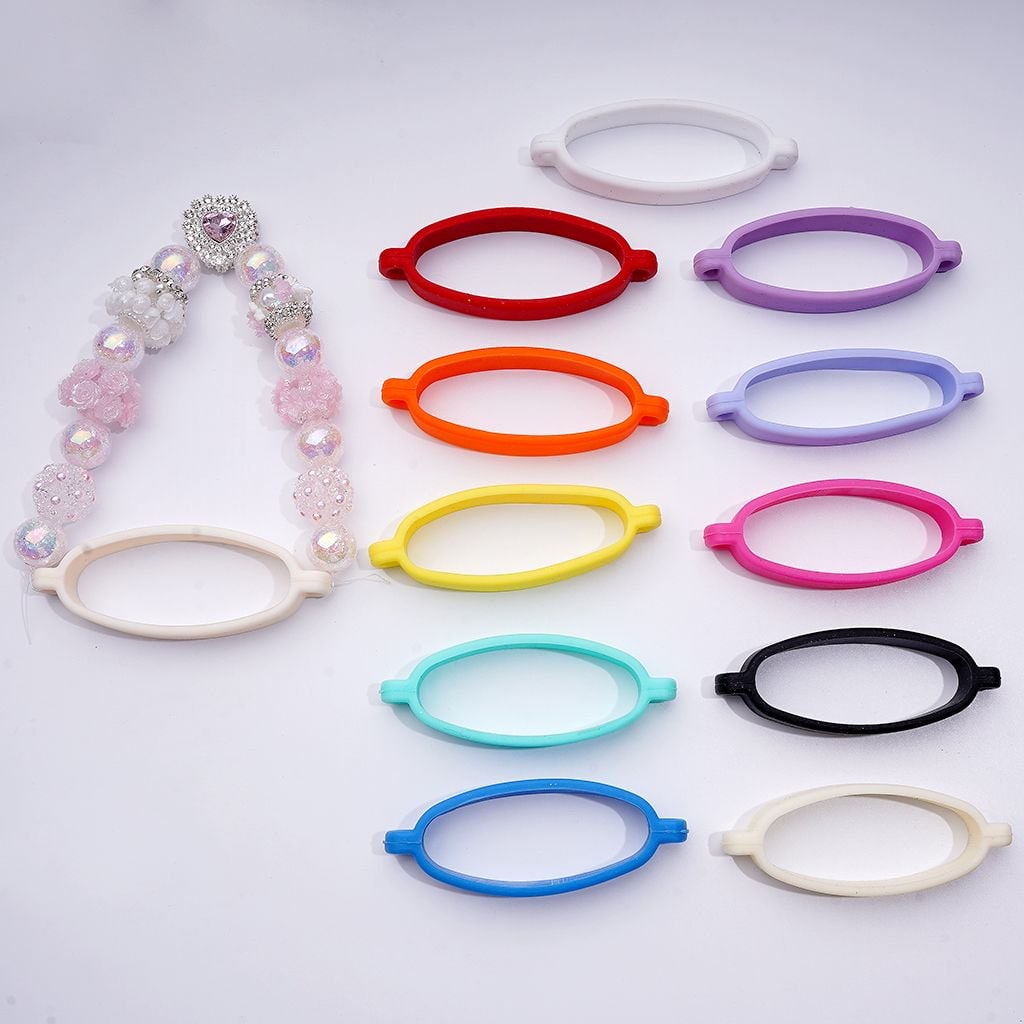 Multi-Color Silicone Stanley Cup Bottle Sleeve Cover Set Handle Strap Drawstring Ring, Around 88MM Long