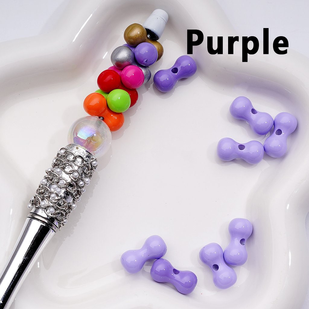 Multi-Color Mini Bone Shape Acrylic Beads, 8*16MM