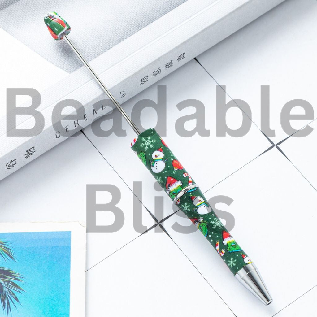 Green Character Who Stole the Christmas Beadable Pen