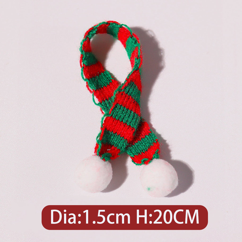 Christmas Series Knitted Woolen Yarn Hat Scarf Jewelry Accessories