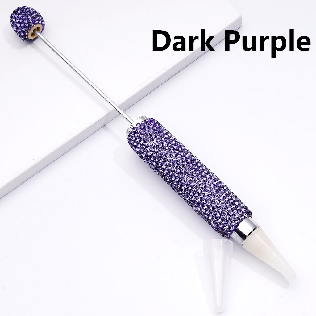Beadable Shiny Rhinestones Clay Wax Tool Pen for Rhinestone Picker Dotting Solid Color, The Wax Head is available to replace, Pls Read the Description