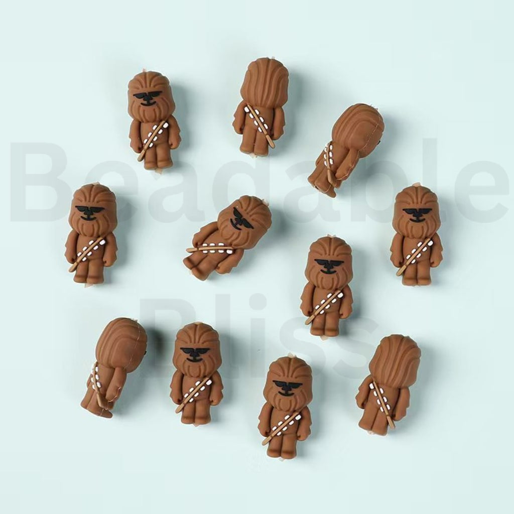 3D Chewbacc Cosmic Clash Silicone Focal Beads
