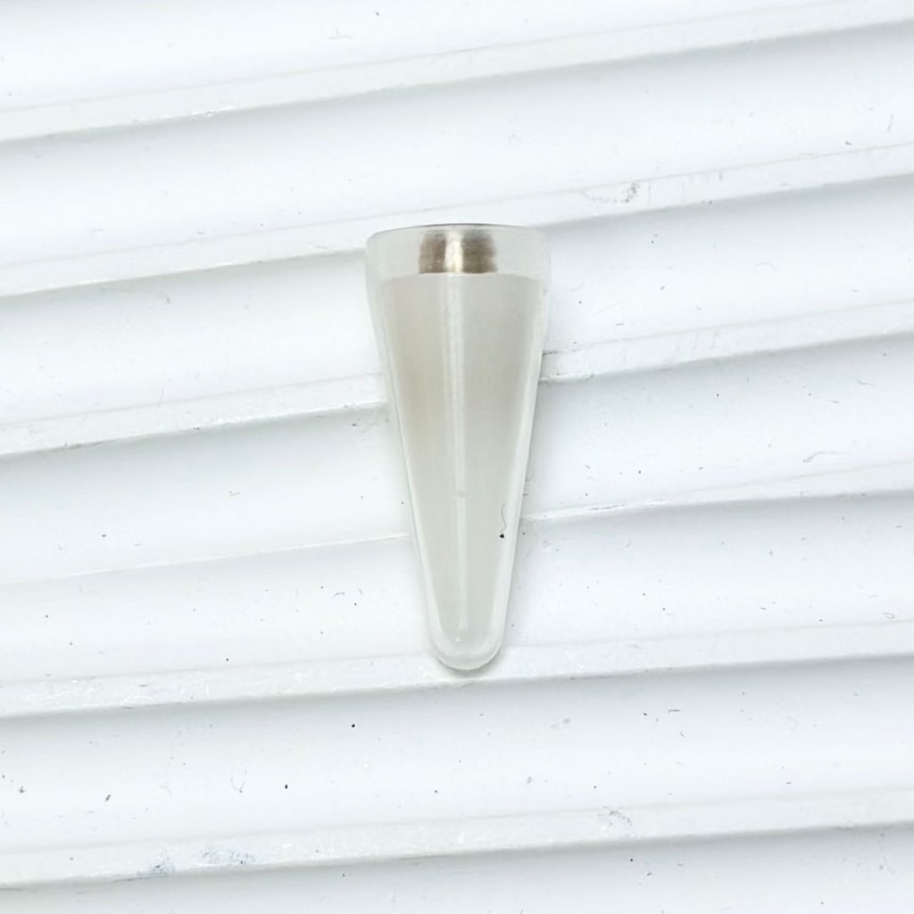 Solid Color Wax Bullet Head Accessories for Adding Rhinestones, 23*8MM