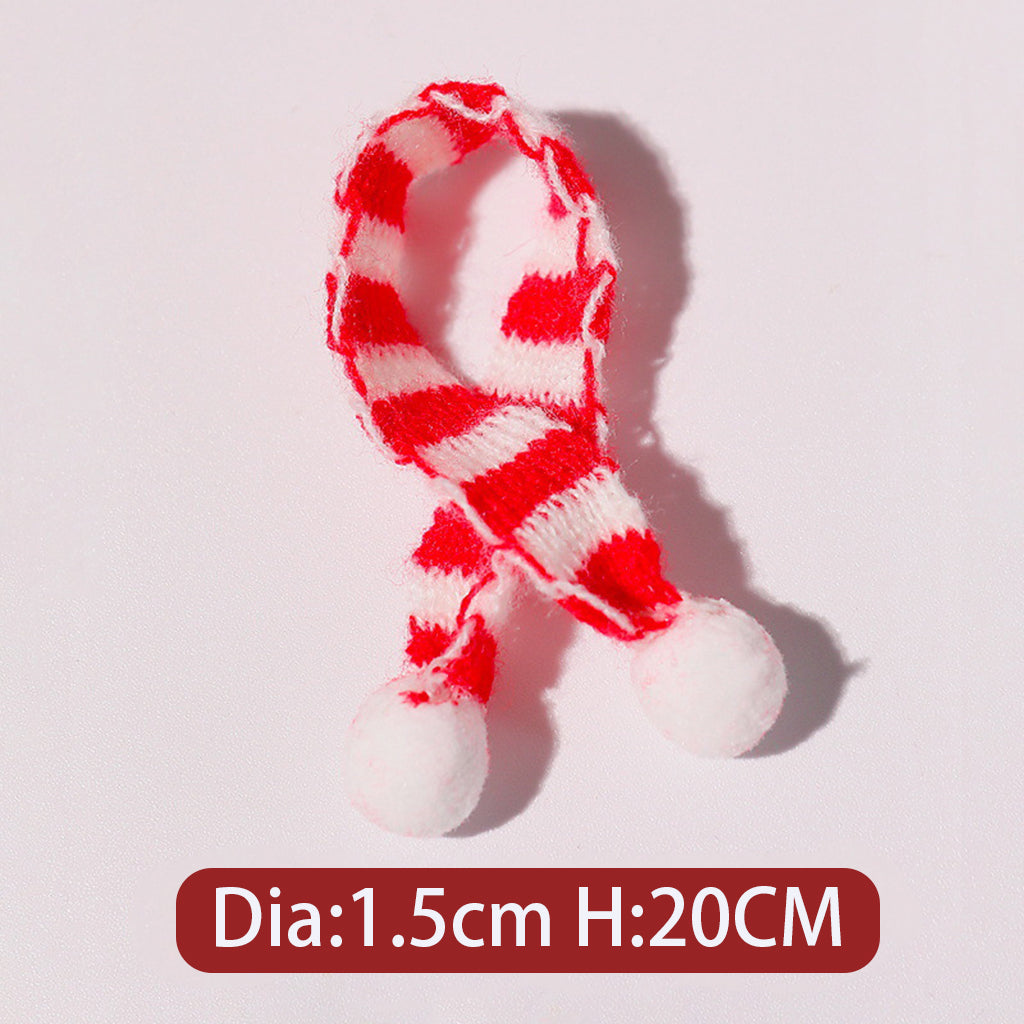 Christmas Series Knitted Woolen Yarn Hat Scarf Jewelry Accessories