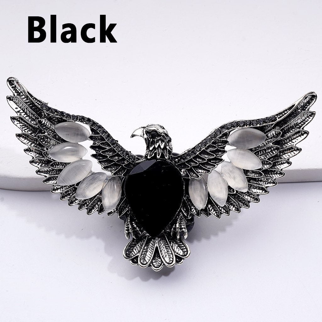 Exquisite Fancy Gold Silver Alloy Eagle with Large Water Drop Shiny Rhinestones White Pearls Cute Hearts Flowers Snowflakes Clay Beads, Around 80*50MM