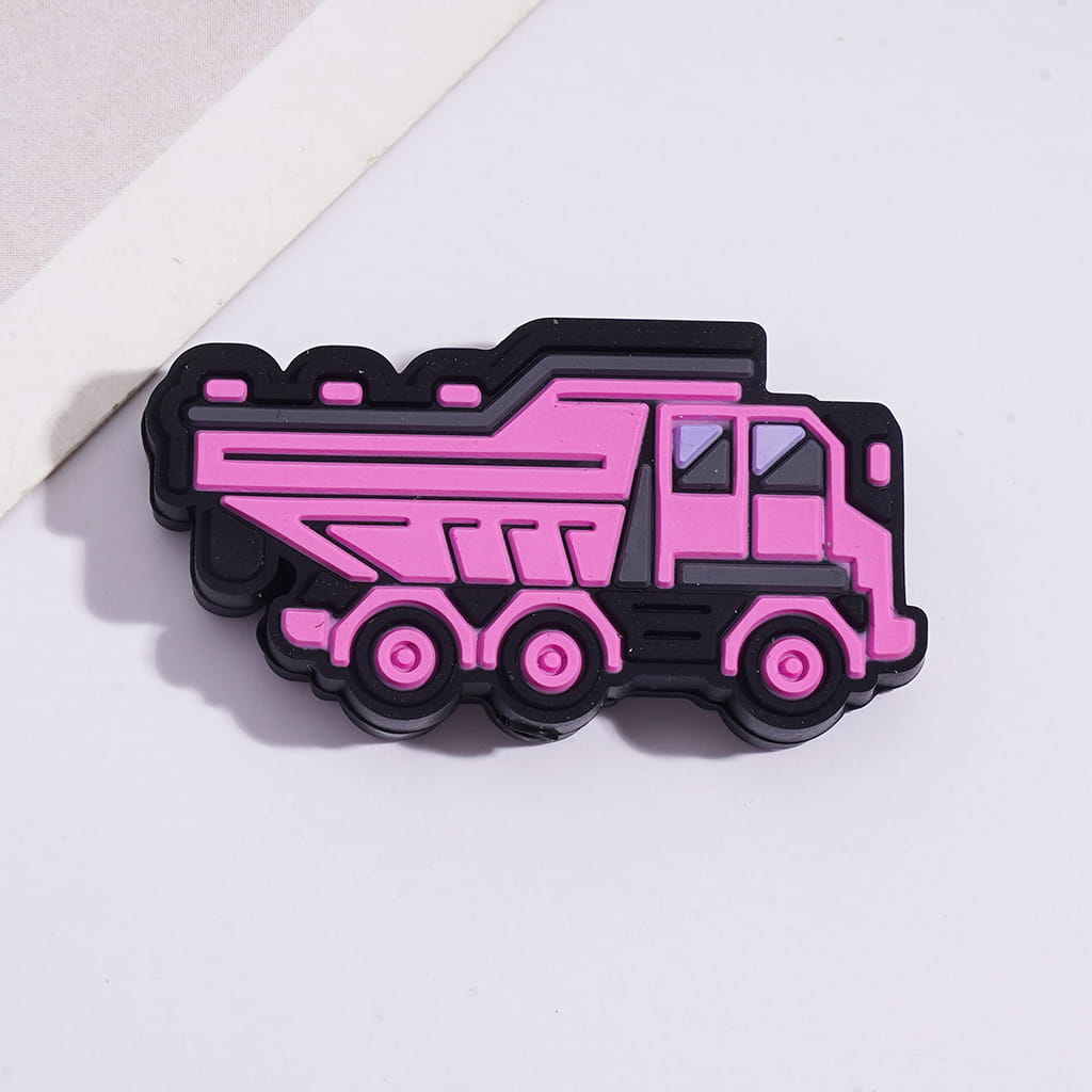 Silicone Focal Beads Dump Trucks in Assorted Colors
