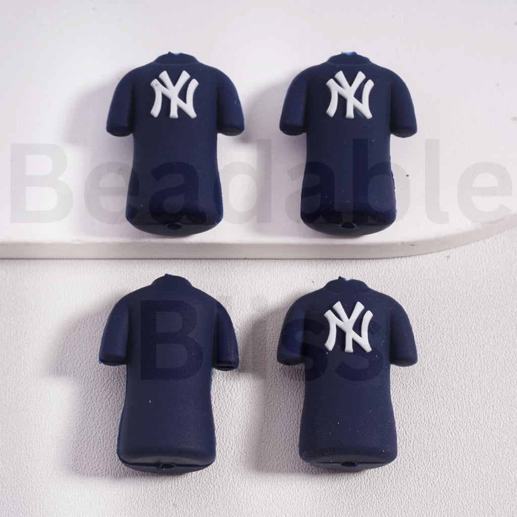 USA America Football Team Shirt Jersey Uniform Kansas Chie Dallas Cowbo San Francisco 49e Denver Bronc New Orleans Sain Chicago Bea Las Vegas Raide Detroit Lio Buffalo Bil Green Bay Packe Georgia Bulldo Silicone Focal Beads