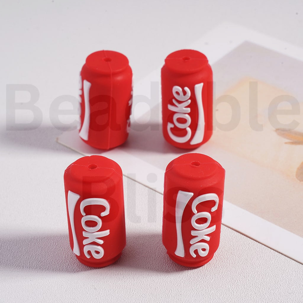 Silicone Focal Beads 3D Fast Food Hot Dog Pizza Cok Coc Col