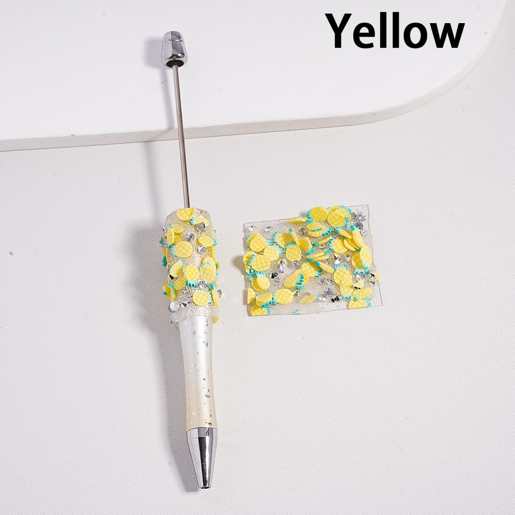 DIY Bling Bling Wraps Tapes Fruits Series with Apple Orange Kiwi Fruit Pineapple Carrot Clear Cone Shape Rhinestones for Pen, Around 40*28MM, (78pcs in 1 Sheet), Please Read the Description