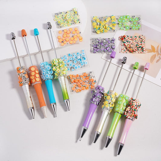 DIY Bling Bling Wraps Tapes Fruits Series with Apple Orange Kiwi Fruit Pineapple Carrot Clear  Cone Shape Rhinestones for Pen, Around 40*28MM, (78pcs in 1 Sheet), Please Read the Description