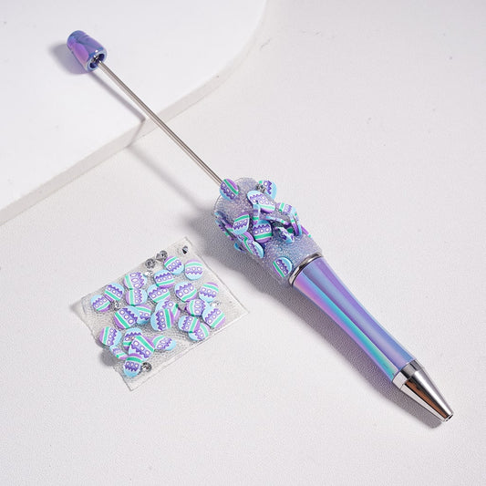 DIY Bling Bling Wraps Tapes  with Easter Eggs White Pearls Clear  Cone Shape Rhinestones for Pen, Around 40*28MM, (78pcs in 1 Sheet), Please Read the Description