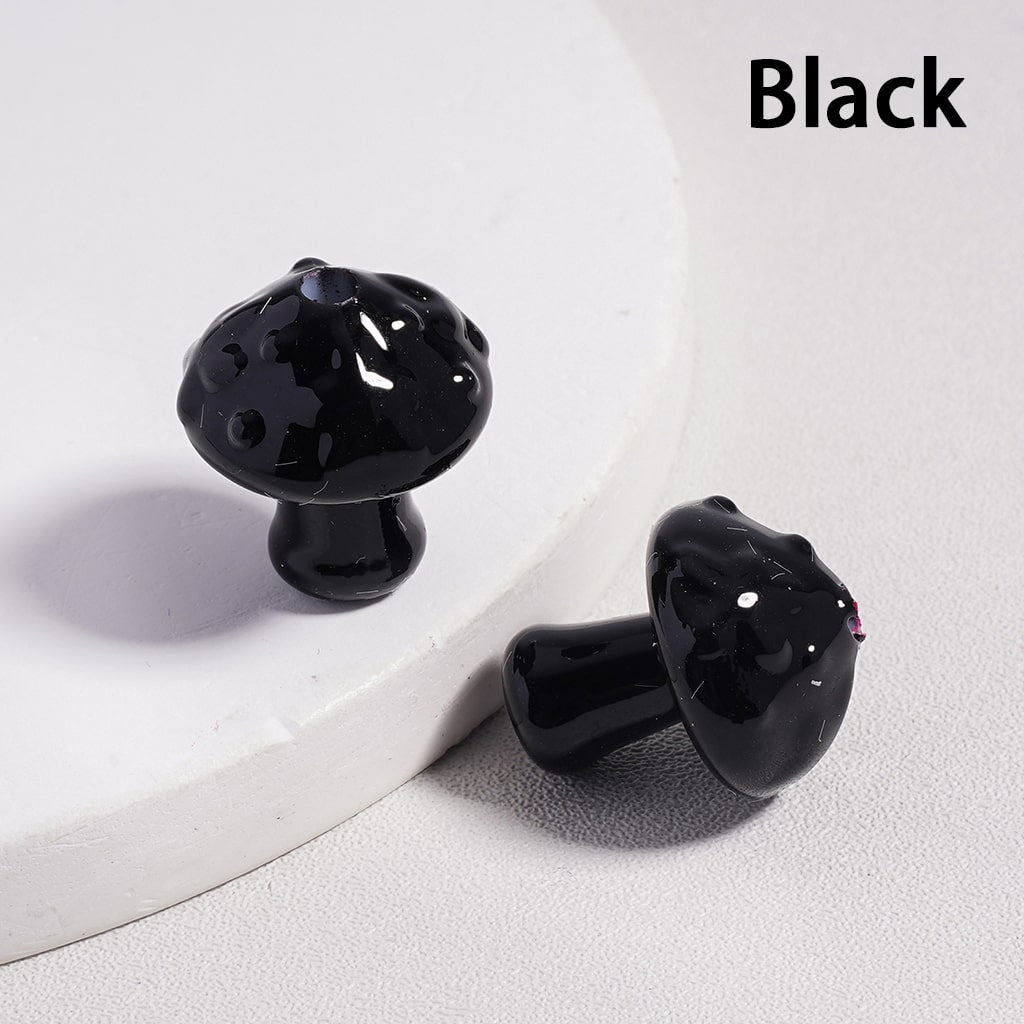 Acrylic Beads Cute Mushroom in Solid Color, 18MM Height (with Stoving Varnish Process) (Single Color is available for 200pcs(Whole Bag) Only)