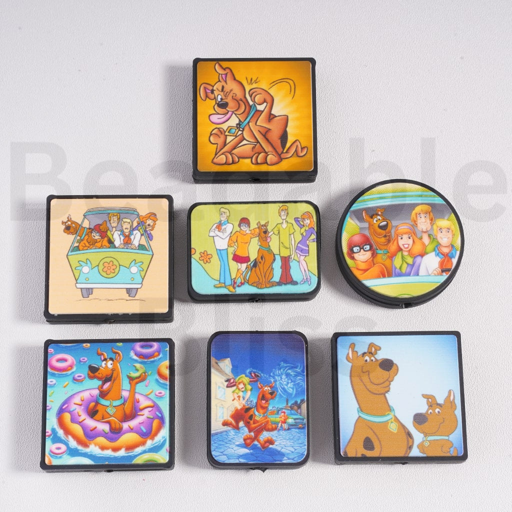 Silicone Focal Beads Cute Scoob Cartoon Series Mix