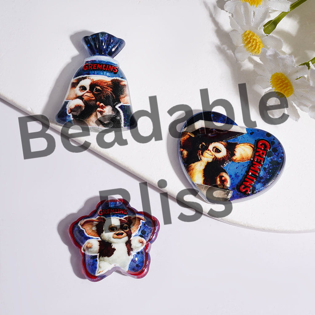 Acrylic Beads and Pendants Little Goblin Character Series, Random Mix