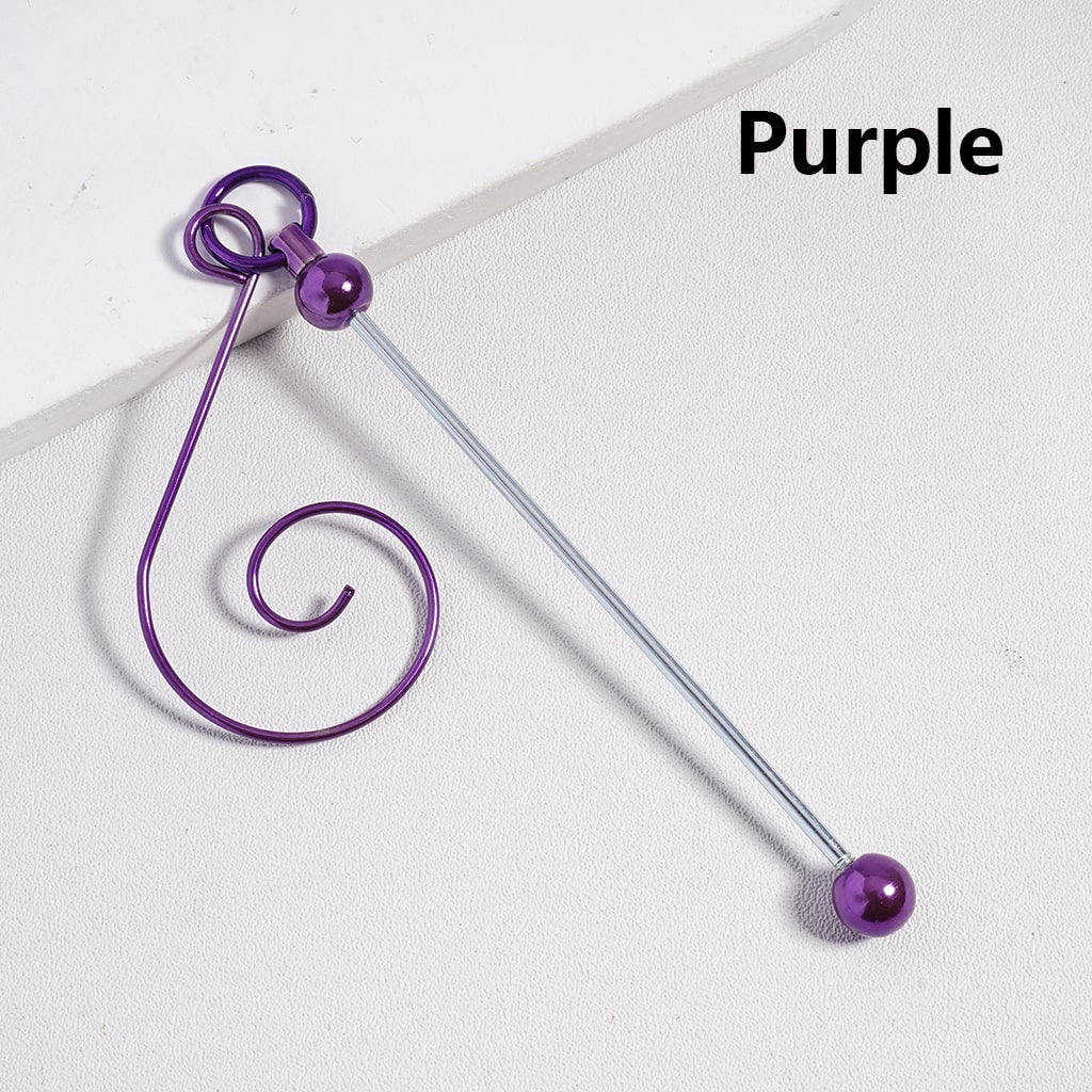 マルチカラーメタルS字型渦巻きハンガーフック、キーチェーンバー付き、クリスマスオーナメントアクセサリー用、全長約129MM