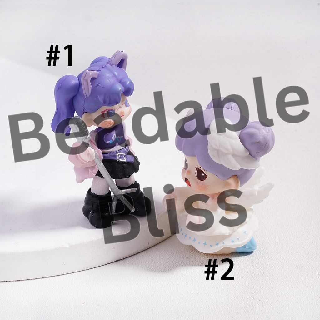 Acrylic Figures Cool and Lovely Baby Girls Character Series, Jewelry Accessories (No Hole)