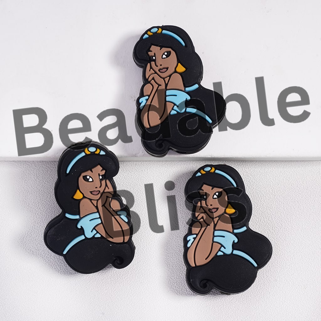 Silicone Focal Beads Beautiful Princess Series and Brave Female General