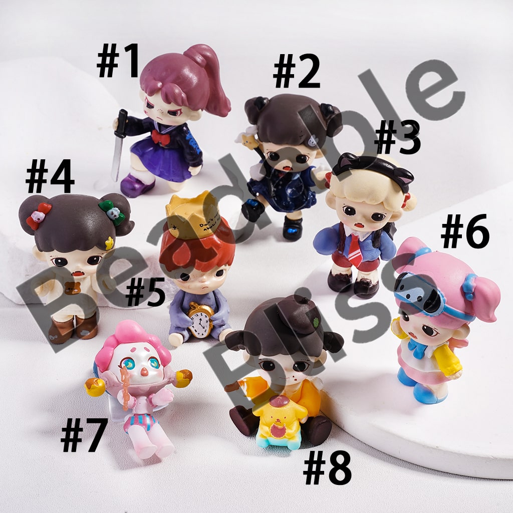 Acrylic Figures Cute Baby Girls Character Series, Jewelry Accessories (Please Read Description)