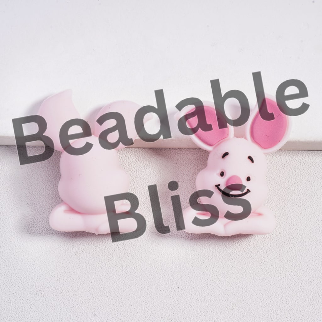 Silicone Focal Beads 3D Cute Animal Face Character Series