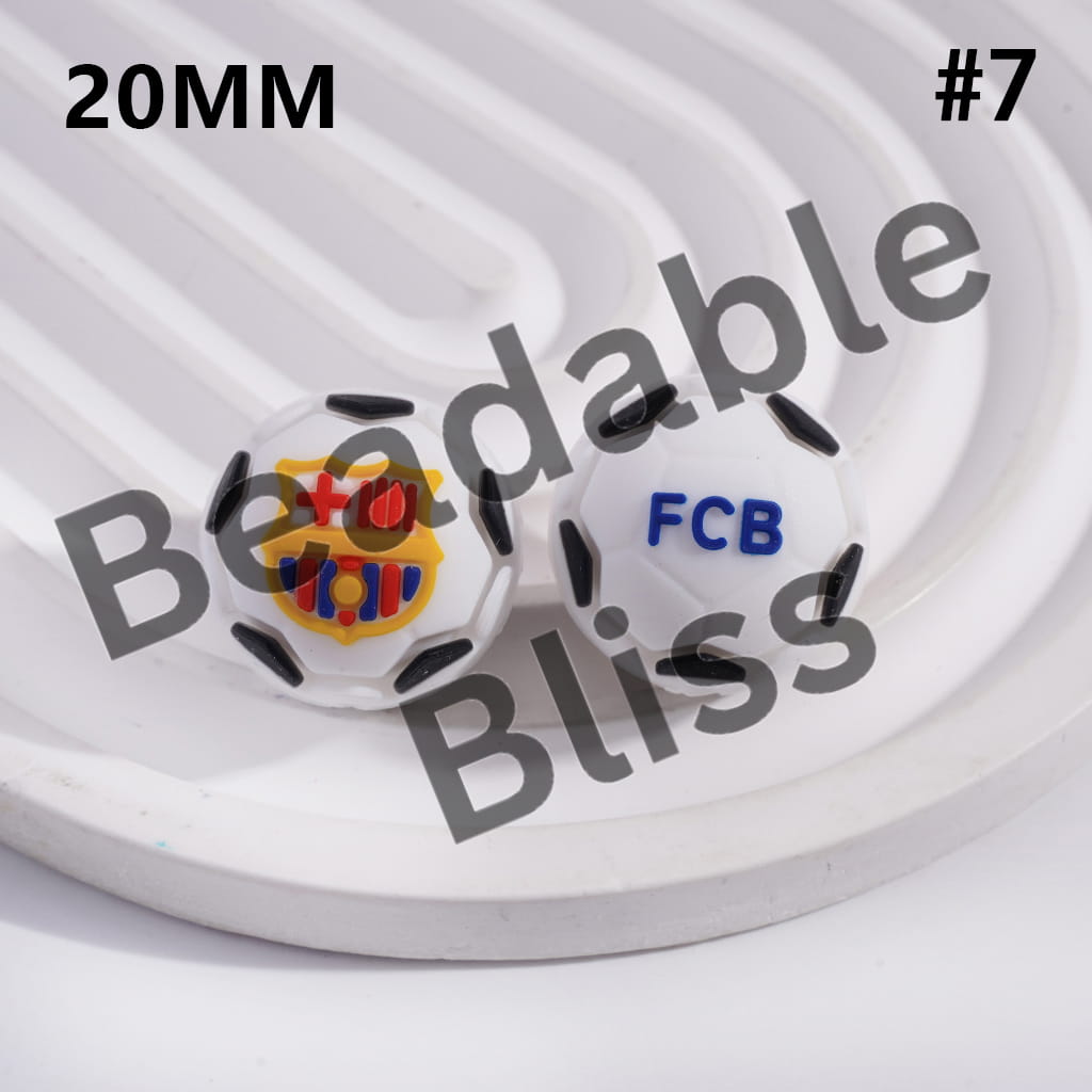 Silicone Focal Beads 3D the 2026 FIFA World Cup Series, FIFA World Cup Trophy and Football Soccer Balls