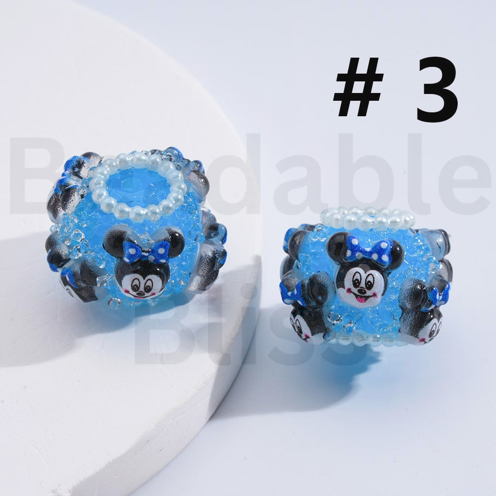 Sugar Acrylic Beads Cute Cartoon Hello Kitt Kurom Cinnamonrol To Jerr Micke Minni Donal Dais Stitc Alie James P. Sulliva Lots Bear Sanri Disne Toy Stor Monsters In Multi-Color Around 18*22MM