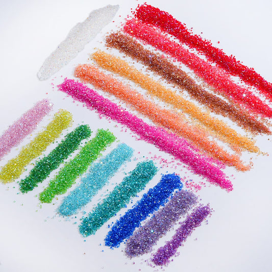 DIY Mini Resin Sugar for Jewelry Accessories AB Coating Multi-Color (SS4 Size)